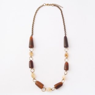 nah 1185 Náhrdelník- hnědá