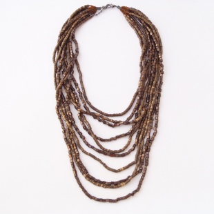 nah 1180 Náhrdelník- hnědá