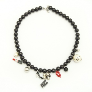 nah 631 Náhrdelník- černá